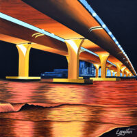 Lesner Bridge -  print on canvas by Bob Langston