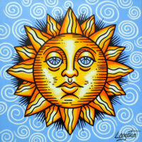 Mellow Sun in the Clouds -  print on canvas by Bob Langston