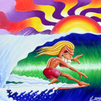 Hippy Tiki Tubes Canvas Print by Bob Langston