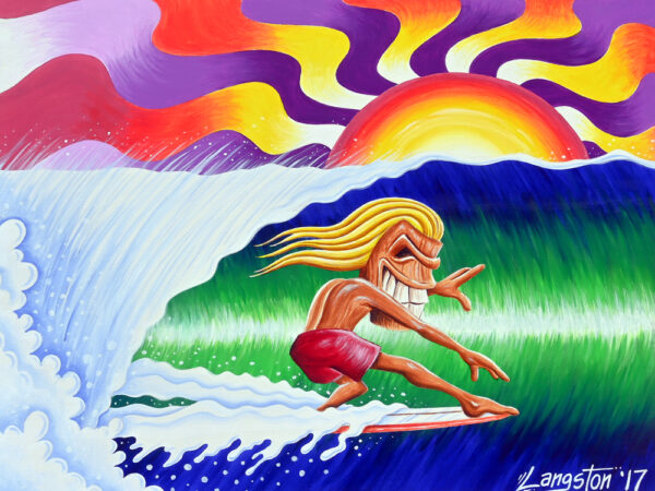 Hippy Tiki Tubes Canvas Print by Bob Langston