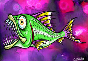 Viperfish Canvas Print by Bob Langston